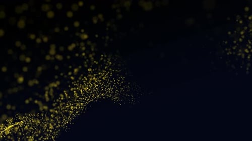 Abstract Golden Particle Flow Digital Background Loop