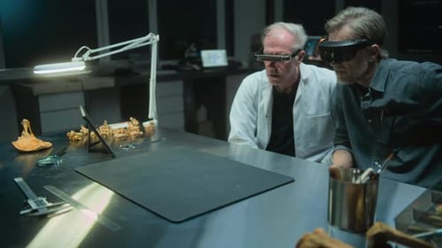 Scientists Using Augmented Reality Headsets Studying Bones