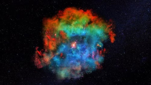 Abstract Cosmic Nebula Animation with Vivid Colors