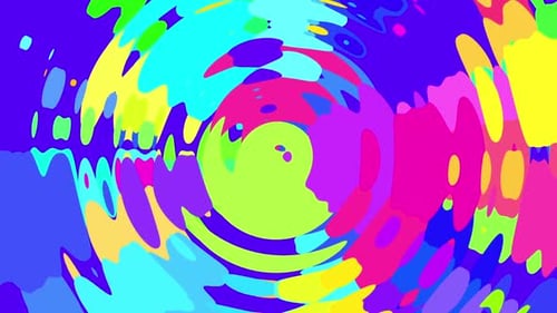 Vibrant Abstract Liquid Paint Swirl Background Animation