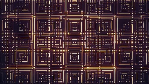 VJ Gold Flackernde abstrakte Quadrate