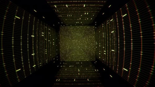 Nahtlos geschlungener abstrakter Hintergrund, Science-Fiction-Thema.