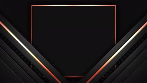 Orange Frame On Dark Background 4