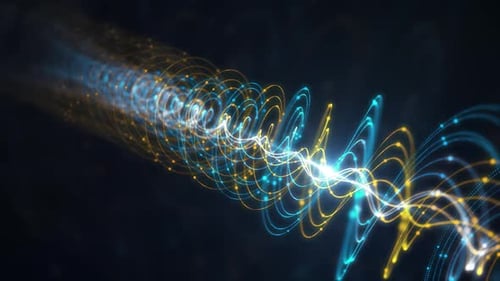 Digital Wave: Futuristic Soundwave Technology and Data Flow