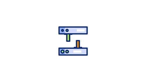 Animated Data Transfer Synchronization Server Icon