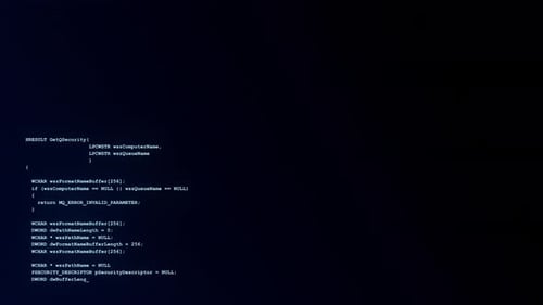 Pantalla de computadora con símbolos de codificación de escritura rápida cifrados