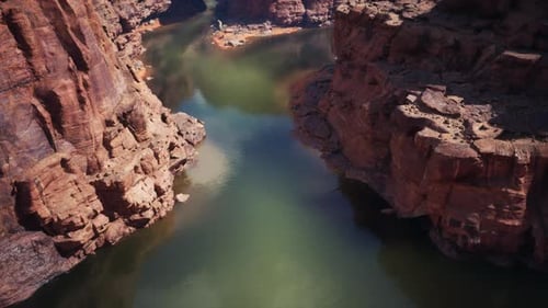 Aerial View of the Grand Canyon Upriver Colorado River