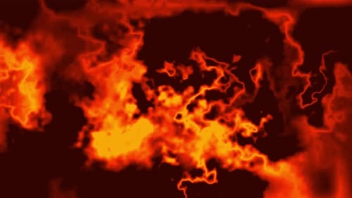 Abstract Fiery Energy Flowing Background Animation