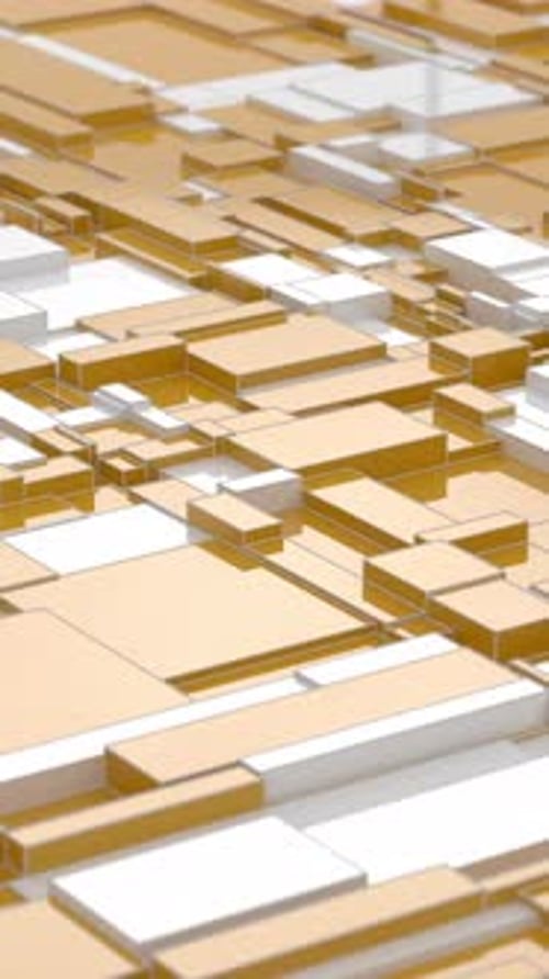 Animated 3D Geometric Loop Background