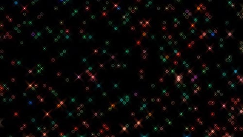 Abstract Sparkling Colorful Lights Particle Background Animation