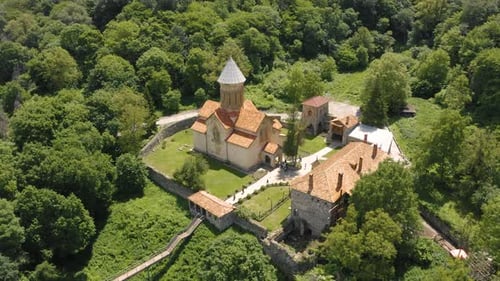 Aerial View of Kvatakhevi Monastery
