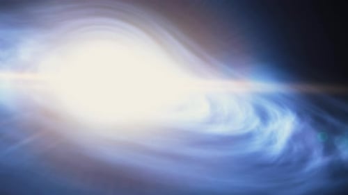 Abstract Swirling Cosmic Clouds in Outer Space