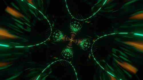 Trippy Abstract Background of Psychedelic Art in a Seamless Loop