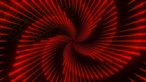 Red Circular Duable Laser Show Background Vj Loop In 4K
