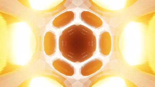 loop vj fractal espacial futurista com luzes intermitentes