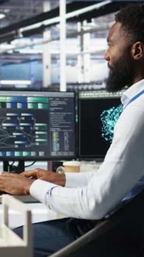 Vertical Video Server Hub Admin Using Neural Network Node Tree Tool to Optimize System Health