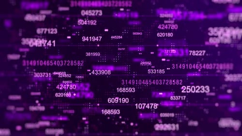 Random Numbers Generator Background Purple V3