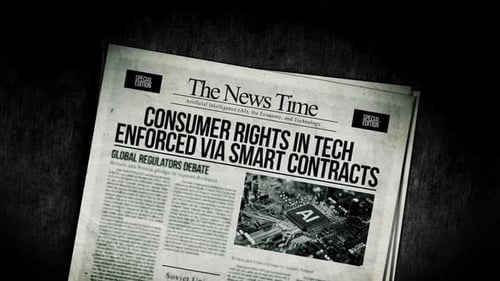 Les droits des consommateurs dans le domaine de la technologie sont appliqués par le biais de contrats intelligents, titres de journaux