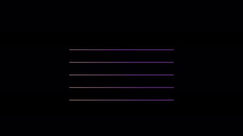 Aspect Collection: Colorful multilinear lower third animation expanding and dropping from the center