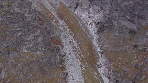 hiking climb a high mountain hard steep climb