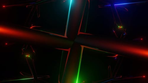 Abstract Multicolor Pulsating Futuristic Psychedelic Hypnotic VJ Seamless Loop Background