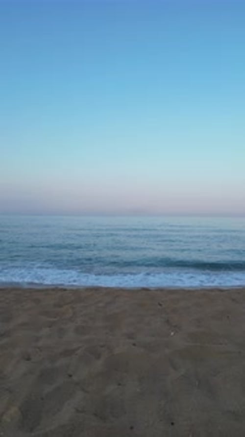 Serene Beach Morning in Italy