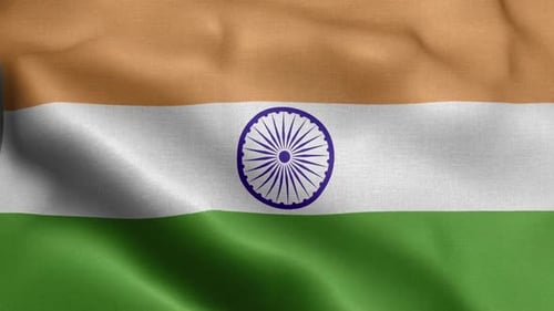 Façade du drapeau indien