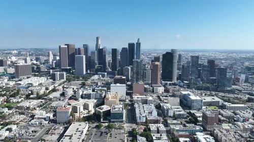 Downtown Los Angeles at Los Angeles in California United States.