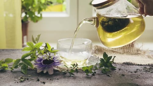 Herbal Tea From the Leaves of the Passion Flower