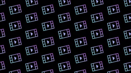 Film Black Animated Loop Background 4K