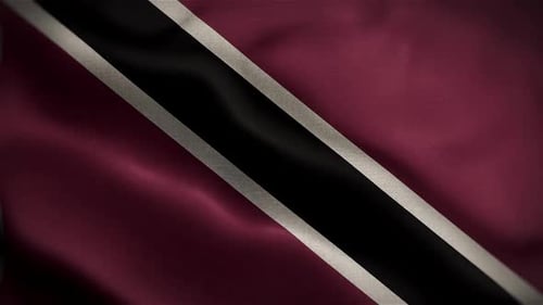 Waving Flag of Trinidad and Tobago