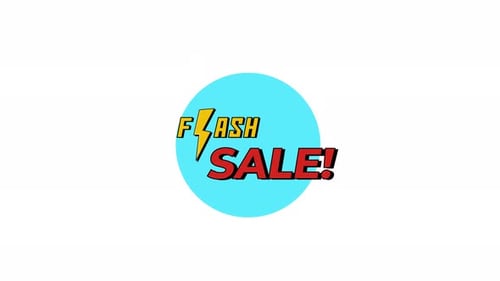 Modern Flash Sale Promotional Badge Animation