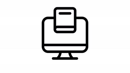 online line icon animation