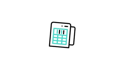 Flat Design Payment Terminal Icon Animation