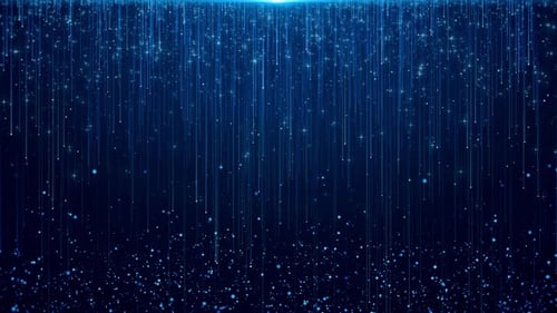 Particle of Digital Data Moving High Speed Wave Lines and Bokeh Lights Artificial Intelligence