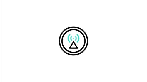 Minimalist Animated Network Signal Icon