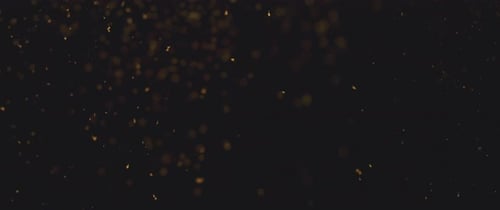 De petits morceaux de poussière scintillent