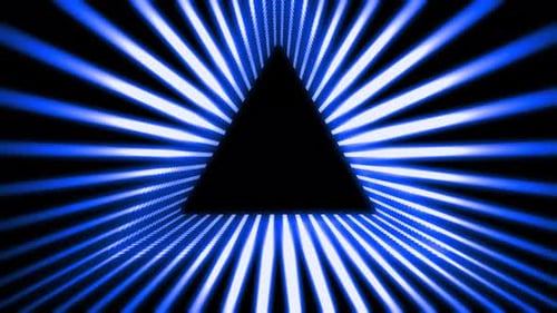 Science-Fiction-Animation mit rotierenden Hyperraum-Partikeln
