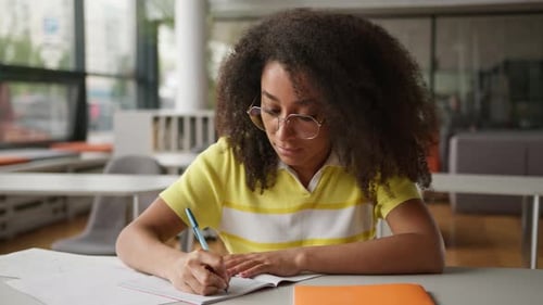 African American Student Girl Female Woman Studying Education Learning University College High