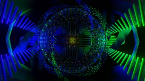 Vibrant and Immersive Strobe Surreal Scifi Psychedelic Visuals in a Captivating Seamless Loop