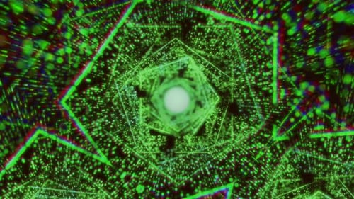 Hintergrund eines Fluges durch den Technologietunnel