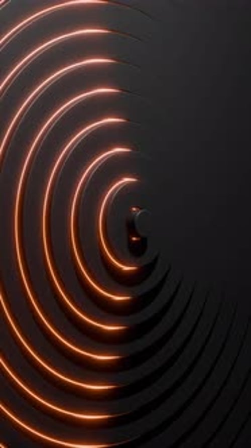 3D-Animation mit konzentrischen Ringen