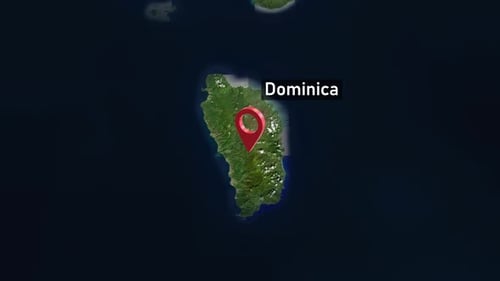 Dominica Country Zoom from Space
