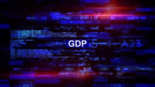 Gdp Words In Economics Hi Tech Backgrounds