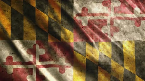 Maryland State Flag Grunge