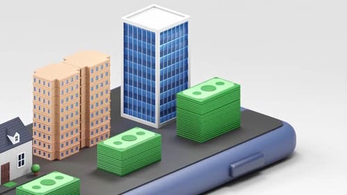 Real estate property investment animation