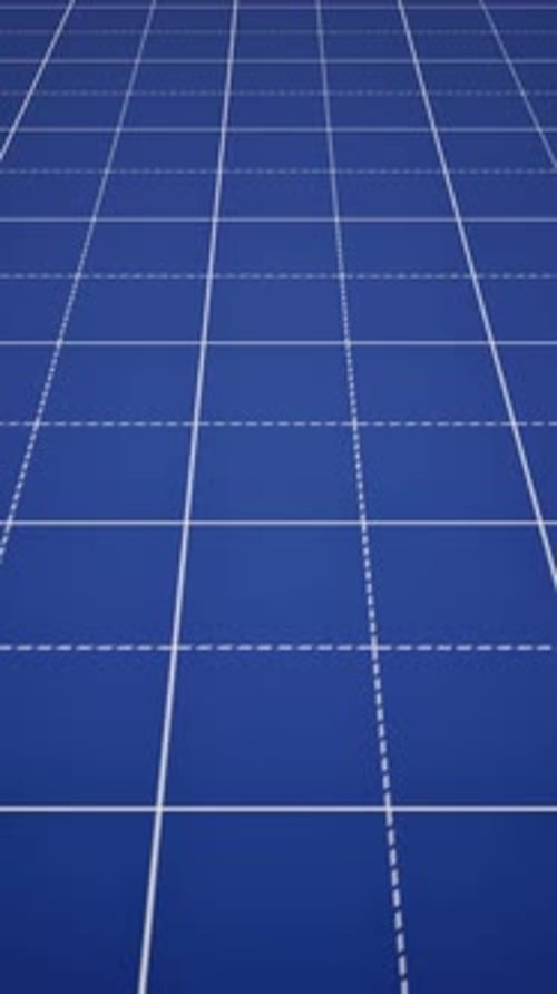 Portrait View Of Blue White Abstract Seamless Loop Background