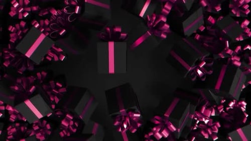 Animated Gift Boxes Reveal a Central Message Space