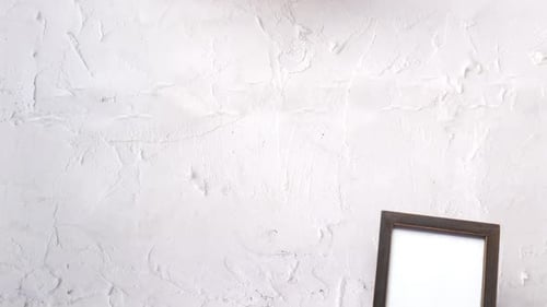 Top View of Empty Frame on Table