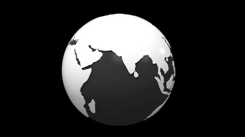 Globe Black and white